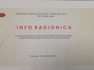 Pročitajte više o članku U srijedu 24. 11. 2021. info radionica RCI Međimurje za pčelare Agacije i sve druge potencijalne korisnike aktualna dva natječaja Mjere 6